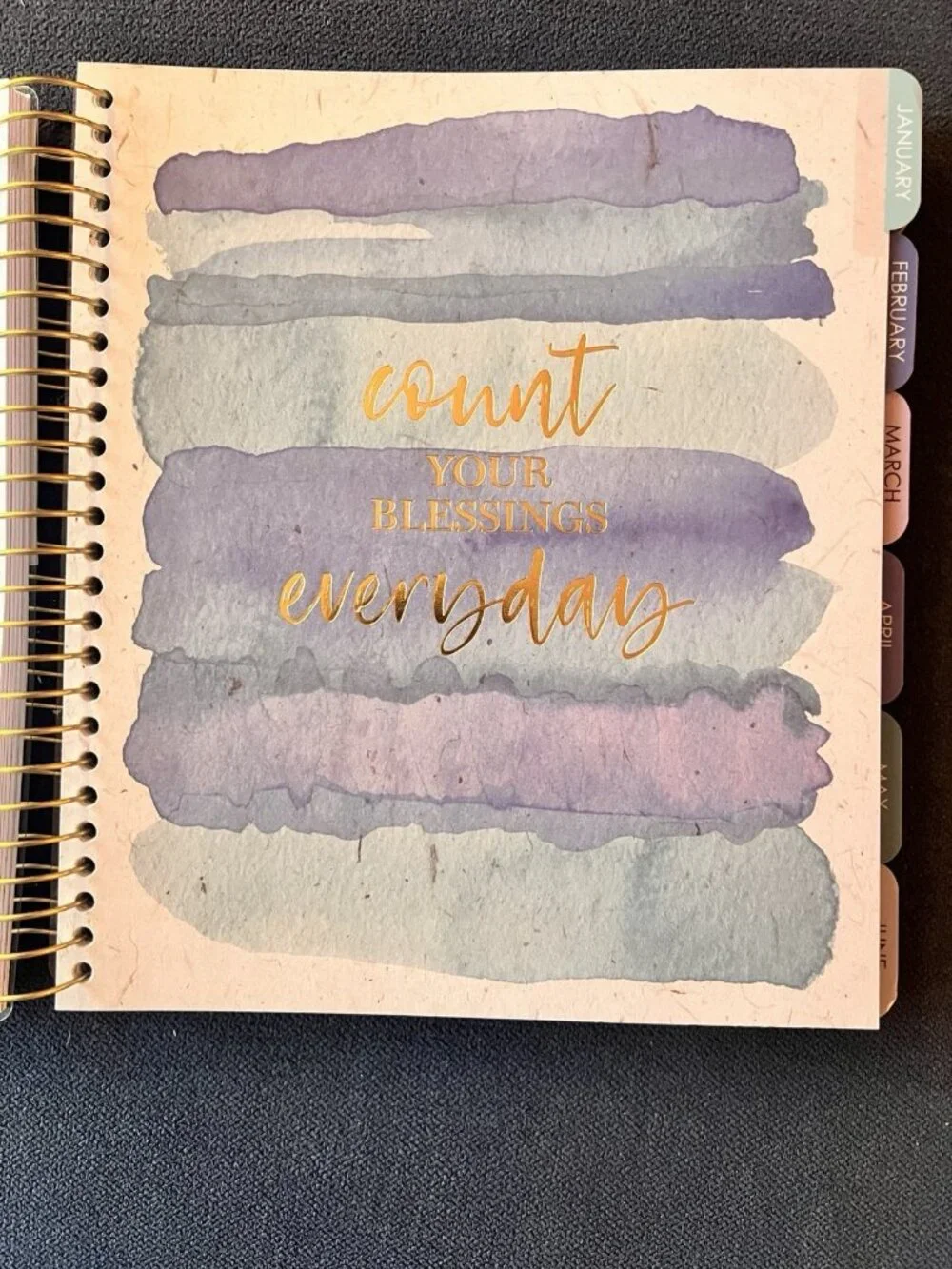 17 Month Daily Month Planner Scripture Phil 4:4 Blue Weekly Planning 2026-27 NEW